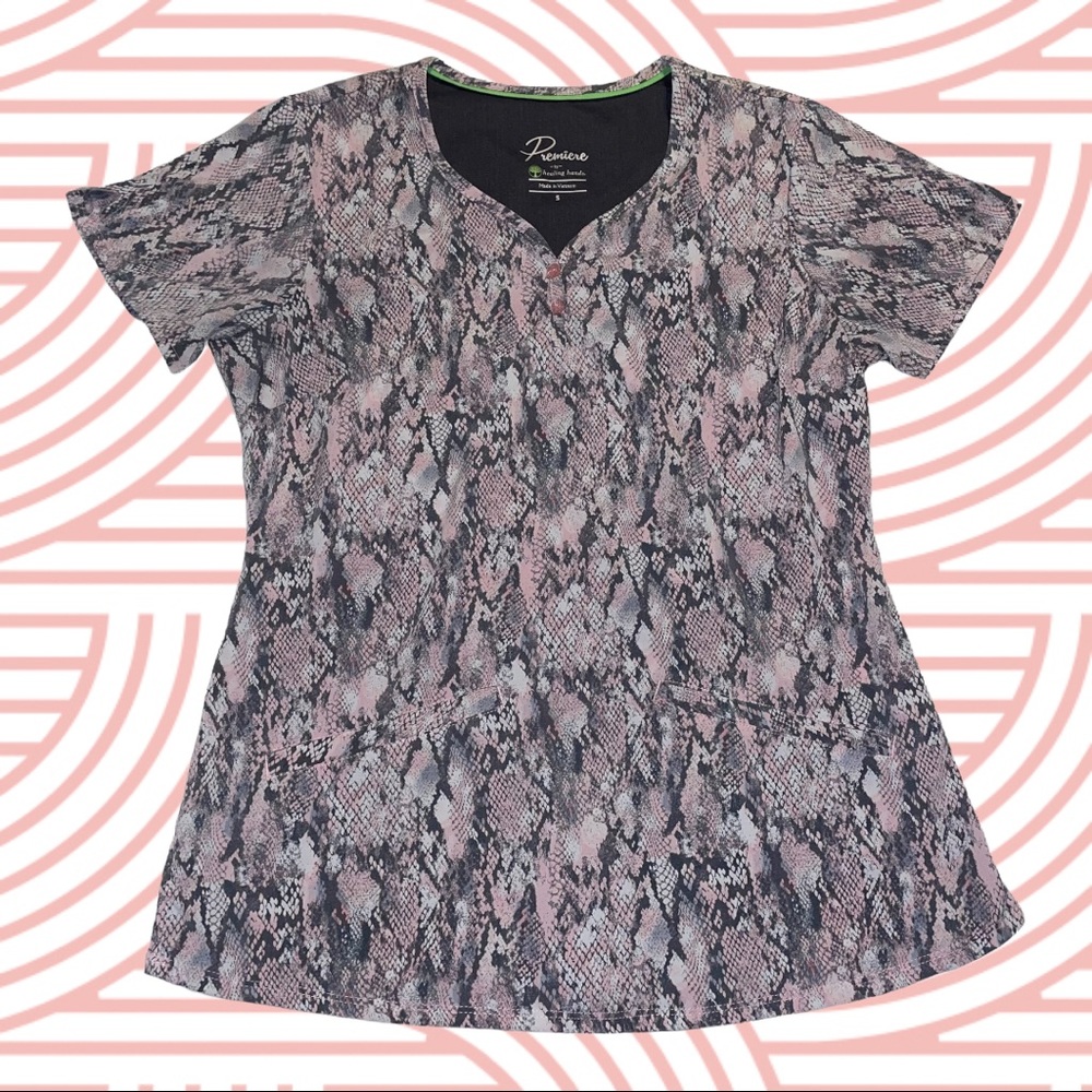 Women's Healing Hands Premiere Scrub Top